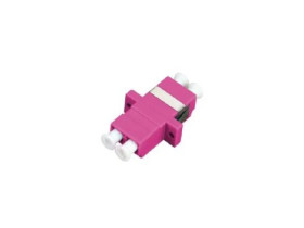 Adapter światłowodowy multimodowy MM OM4 LC duplex FOA-LC-MMD-4