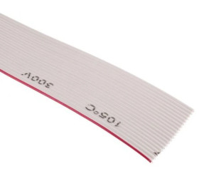 Kabel taśmowy Nieekranowany, AWG: 28, 20-żyłowy, raster: 1.27mm, 30m, -20→ +105 C