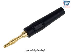 Wtyk banan 2mm czarny Amass 25.205.2