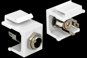 86355 Keystone module DC 5.5 x 2.1-mm socket