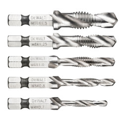 Gwintownik M4, M5, M6, M8, M10 1.5mm DeWALT metryczny