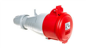 Gniado Przenośne 32A 5P 400V Czerwone Ip44 P17 Tempra 555219