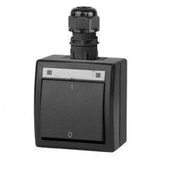 AQUANT 2K łącznik natynkowy 2-biegunowy IP65 antracytowy 5003-67