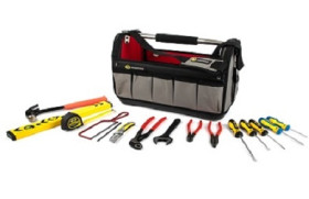 Zestaw narzędzi CK Zestaw narzędzi dla elektryka Klucz nastawny ( 200 mm), poziomica z aluminiowym pudełkiem (400 mm),