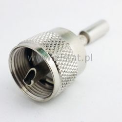 WT UHF ( CB ) typ kabla RG58U zaciskane biały sreb