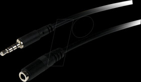 MUHSMF2M headset cable, 3,5 mm 4 pin jack to jack extension, 2 m
