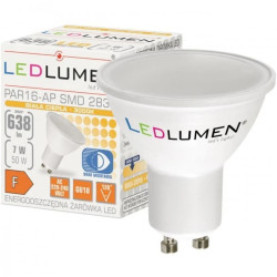 Żarówka LED PAR16-AP GU10 7W LED WW