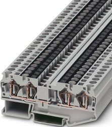 Through terminal block, tension clamp connection, 0.08-6.0 mm², 28 A, 8 kV, gray, 3038639
