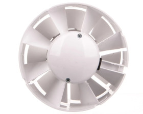 Wentylator kanałowy fi 125 230V 16W 190m3/h 38dB o przepływie mieszanym z timerem biały 125VKO1T