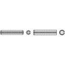 Tulejki obrotowe TOOLCRAFT C140858, 100 szt.