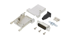 Dtsl-Rgljst-15Mssc D-Sub Pin 15 Męskie Proste Zacisk Śrubowy Na Przewód 11,5Mm