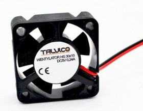 Wentylator osiowy 30x30x10mm, zasilanie 5Vdc
