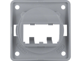 Integro Flow Płytka nośna do 2 modułów MINI-COM szary 945592507 HAGER