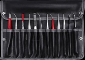 5-100 Universal tweezer set, 12 pcs.