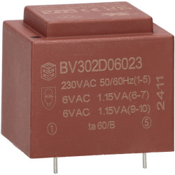 Vigortronix VTX-121-3023-206 Encapsulated PCB Transformer &#x2013; EI30 2.3VA