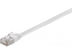 CAT 6 kabel krosowy płaski,U/FTP, Biały
