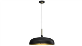Lampa Wisząca Lincoln Black/Gold 1Xe27 Mlp7898 Milagro