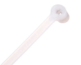 Opaska kablowa 290x4,5 biała 2-LOCK zęby stalowe BMBT3048 /100szt./