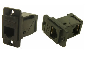 Złącze RJ45 RJ45 żeńskie Cat5e Bez ekranowania porty: Złącze Ethernet Feedthrough RS PRO