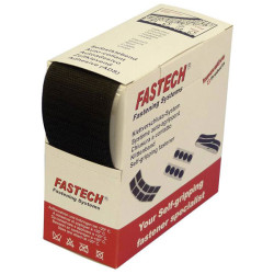 FASTECH B50-SK-H-999905 Hook-and-Loop Tape 5m x 50mm Black Hot Melt