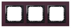 Sonata Ramka potrójna śliwka szkło 4mm R-3RGC/61/25