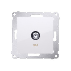 SIMON54 biały DASF1.01/11 Gniazdo typu F pojedyn.
