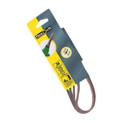 Flexovit 63642526439 Powerfile Sanding Belt 454mm x 13mm Medium 80G - Pack Of 4