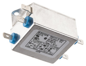 Filtr EMC 6A 1-fazowy 250 V AC/DC 60Hz 1,8 x 2 mH EPCOS Montaż kołnierzowy