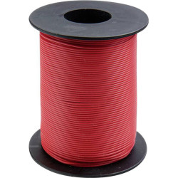 Donau 119-10 Strand Wire 1x0.14mm&#xB2; Red 100m Plastic Insulated Coil