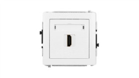 Deco Mechanizm Gniazda Pojedynczego Hdmi 2.1, 8K Biały Dhdmi-5