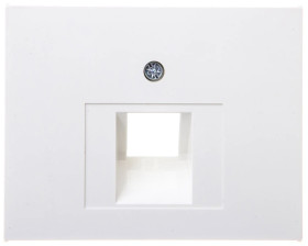 K.1 Element centralny do gniazda UAE RJ11 RJ12 RJ45 kat.3, 5e, 6 45st śnieżnobiały 14077009
