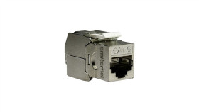 Gniazdo Rj45 Stp Kat. 6 Keystone Białe (Beznarzędziowe), Slim