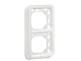 PLEXO55 Uchwyt podwójny piony antybakteryjny biały 070749 LEGRAND