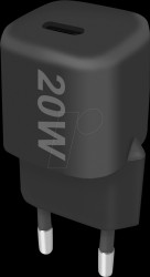 261237 USB charger, 20 W, 1x USB-C (PD), GaN, black