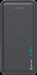 217283 Powerbank, Micro, Li-Po, 20000 mAh, USB-C, black