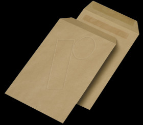 Shipping envelopes without windows, DIN C5, self-adhesive, brown
