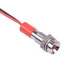 Q6R3CXXR24 Red Recessed 6mm 24VDC LED Panel Indicator APEM