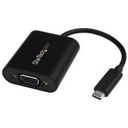 StarTech.com CDP2VGASA USB-C to VGA Adapter - with Presentation Mode Switch - 1