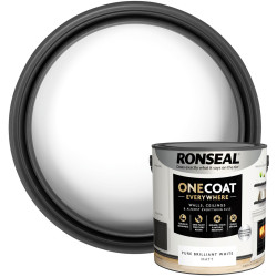 Ronseal KCB.7015103.20104.76 OneCoat EverywhereIndoor BrilliantWhite Matt2.5l