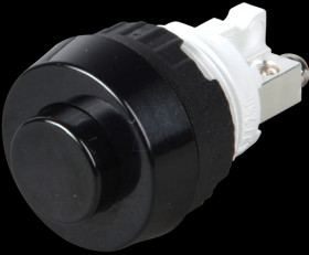 1.10.001.151/0104 Button, NC, 250 V, 0.7 A, Ø 15.2 mm, black
