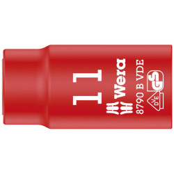 Wera 05004955001 8790 B Zyklop VDE 3/8&quot; Drive Socket 11 x 46mm