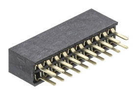 Gniazdo PCB 20 -pinowe 2 -rzędowe raster: 1.27mm Listwa z gniazdami Proste Przewlekany