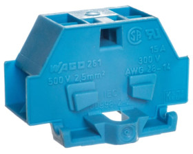 Złączka szynowa 4-przewodowa 2,5mm2 niebieska 261-334 /50szt./