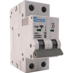 Europa Components EUC2P4C Double Pole MCB 10kA C Curve 4A