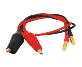 4mm GOLD Banana Plugs to Crocodile Clips Silicone Adapter Cables