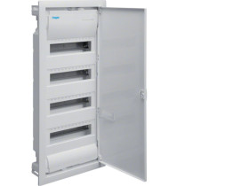 Rozdzielnica podtynkowa 48 modułowa 4x12M drzwi metal QuickConnect IP30 volta VU48AT HAGER