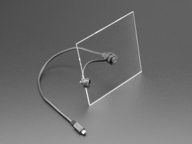 Adafruit USB Micro B Small Round Panel Mount Extension USB Cable