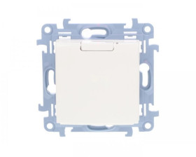 Simon 10 Gniazdo pojedyncze SCHUKO z uszczelką z przesłonami białe 16A 250V IP44 CGSZ1BZ.01/11