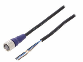 XS2FLM12PVC4S2M Kabel: do czujników/automatyki M12 proste 2m 30VDC