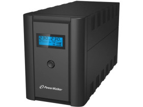 UPS POWER WALKER LINE-INTERACTIVE 2200VA 2x230V PL + 2xIEC OUT, RJ11/RJ45 IN/OUT, USB, LCD VI 2200 LCD